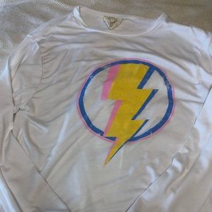 Lightening bolt light sweatshirt